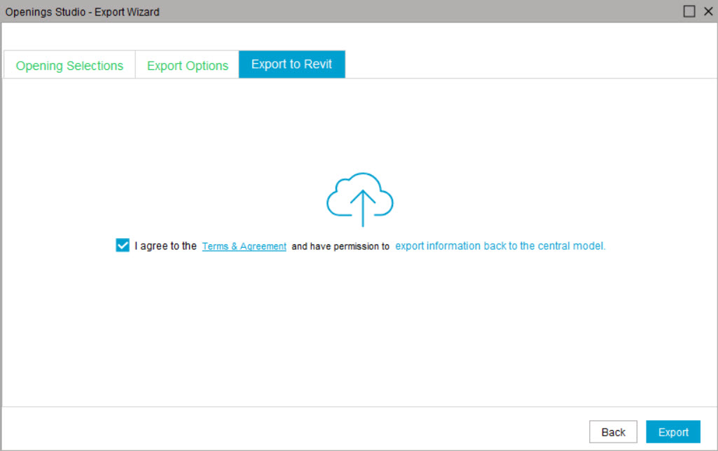 Export (Send) to RevitÂ® - parameters only | Openings Studio Knowledge Base